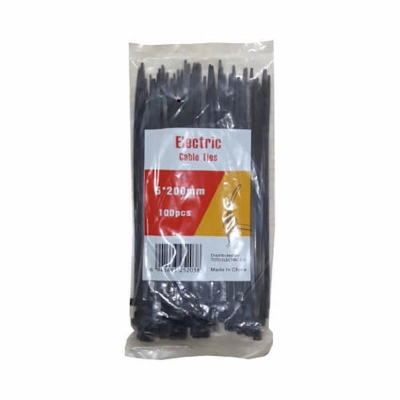 Picture of Cable Tie 200mm 100 Pcs Black Color