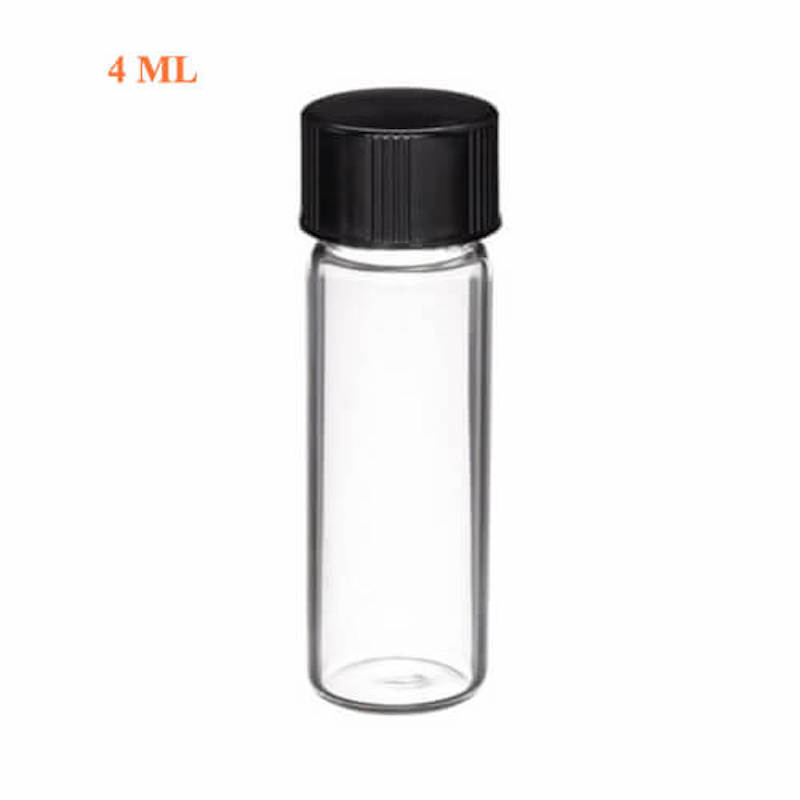 Picture of Clear Glass Vial 4 ml with Black Phenolic Cap