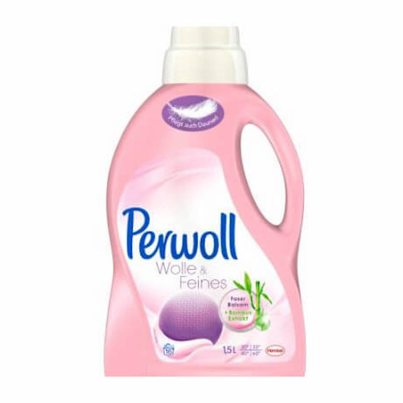 Picture of Perwoll Detergent Liquid (pink), 1.5 Liter Bottle Henkel, Germany