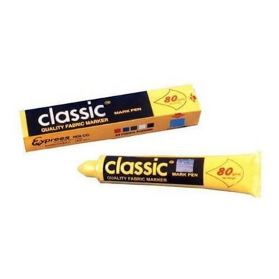 Picture of Classic Permanent Fabric Marker Pen Yellow