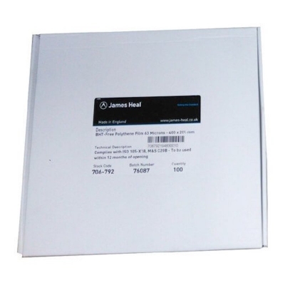 Picture of James Heal BHT Free Polythene Film 63 Microns 100 Pcs