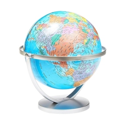 Picture of 360° Rotating 14CM Earth Globe World Map With Stand Geography Education Toy Home Decoration Office Ornament Kids Gift