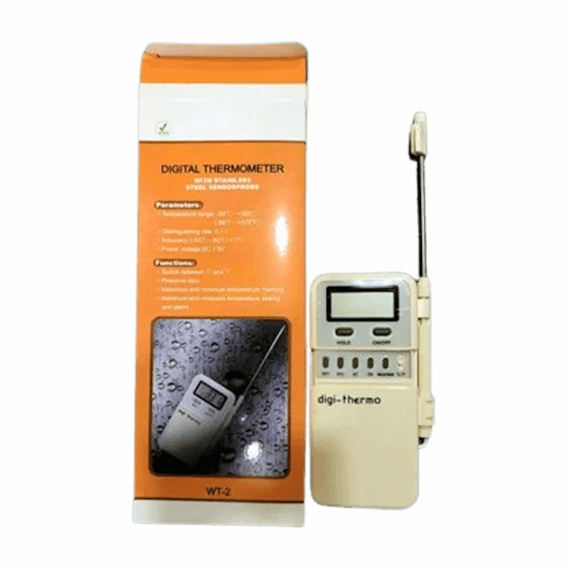Picture of Digital Thermometer with Steel Sensor Probe WT-2
