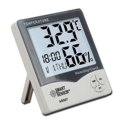 Picture of Smart Sensor Temperature Humidity Clock Meter AR807