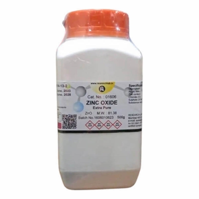Picture of Zinc Oxide 500g Extra Pure RL India