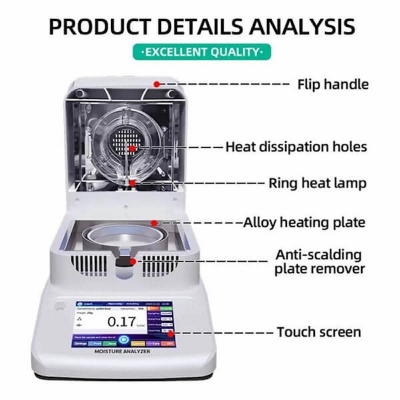 Picture of Moisture Analyzer 0.001g to 120g HC-151