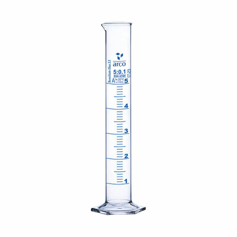 Picture of Arco Measuring Cylinder 5mL Class-A Hexagonal Base
