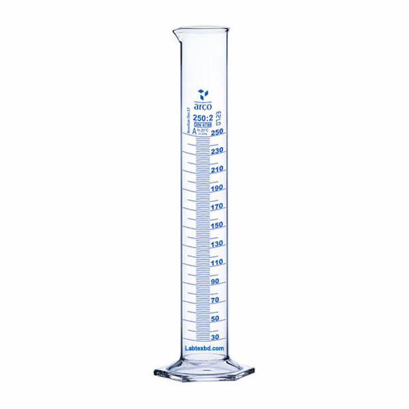 Picture of Arco Measuring Cylinder 250mL Class-A Hexagonal Base
