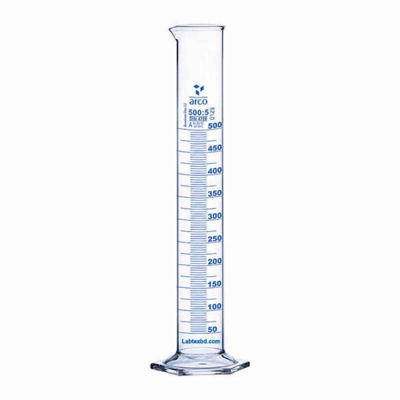 Picture of Arco Measuring Cylinder 500mL Class-A Hexagonal Base