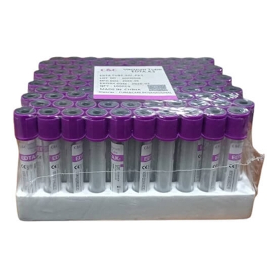 Picture of Blood Collection Tube 3mL with EDTA 100 Pcs