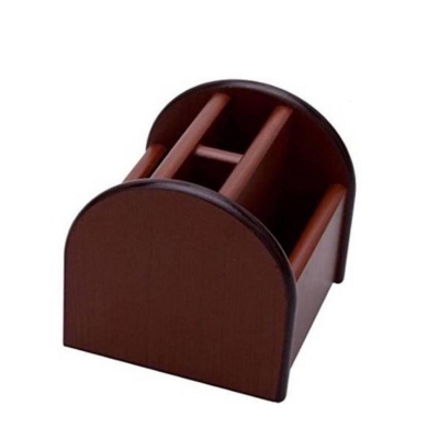 Picture of Rotating pen holder for desk,Wooden Organizer Pen container
