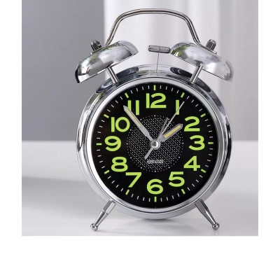 Picture of Twin Bell Table Clock.Loud Alarm Clock. for Home, Office, Decor, Showpiece Item Best for Kids & Students