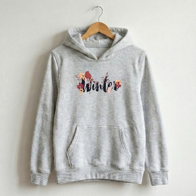 Picture of Premium Comfortable Printed Ladies Winter Hoodie