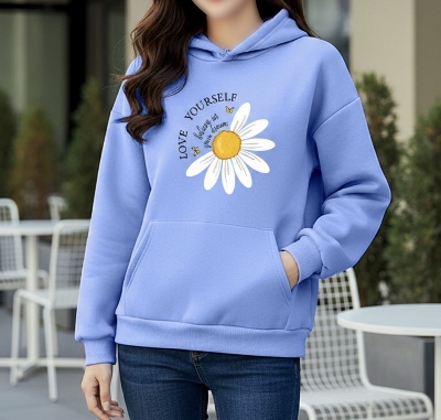 Picture of Premium Comfortable Printed Ladies Winter Hoodie