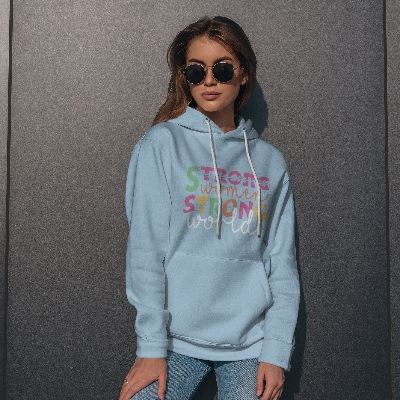 Picture of Winter Whisper Ladies Hoodie - Sky Blue