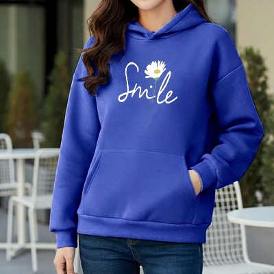 Picture of Premium Comfortable Printed Ladies Winter Hoodie