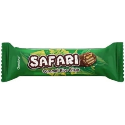 Picture of Safari Caramel Crunch & Cereal Covered With Fine Milk Chocolate 24 X 22g Box (Saudi Arabia).