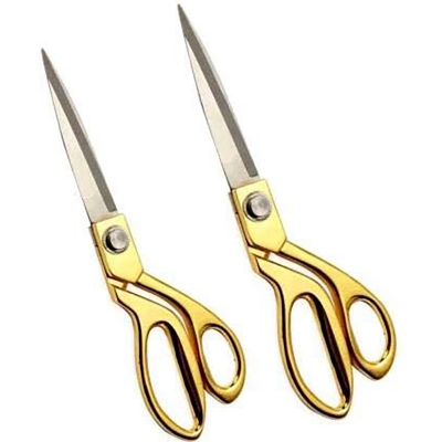 Picture of Golden Handle Stainless Steel Tailor Scissors-Medium(9.5 Inch)