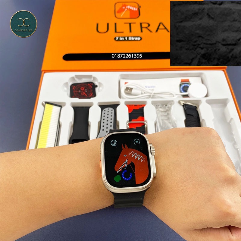 Picture of Ultra 7 In 1 Strap Smart Watch 2.2 Inch Display Multicolor 