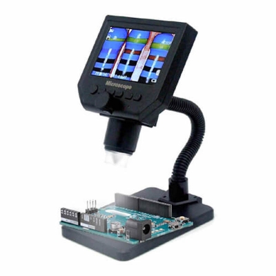 Picture of Portable LCD Digital Microscope 600x Zoom with 4.3 Inch Monitor