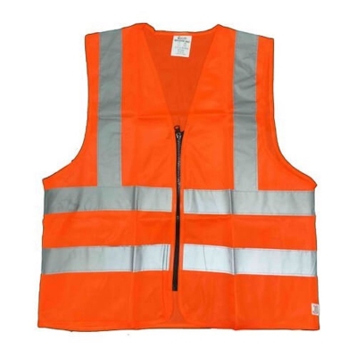 Picture of Orange Color Safety Vest Medium Quality