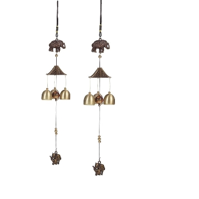 Picture of Wind Chime, Metal Vintage Good Luck Wind Chimes for Outdoor Garden Indoor Room Feng Shui Wind Bell Decoration