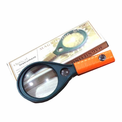 Picture of Hand Magnifying Glass 65 mm, Orange and Green