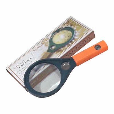 Picture of Hand Magnifying Glass 75 mm, Orange-Green