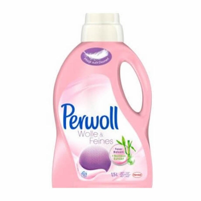 Picture of Perwoll Detergent Liquid (pink), 1.5 Liter Bottle Henkel, Germany