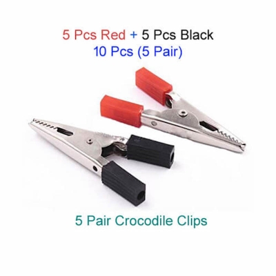 Picture of 10 Pcs Crocodile Clip (Red+Black) Combo Pack