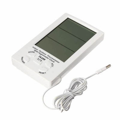 Picture of TA298 Digital LCD Indoor-Outdoor Thermometer Hygrometer Clock and Humidity Meter
