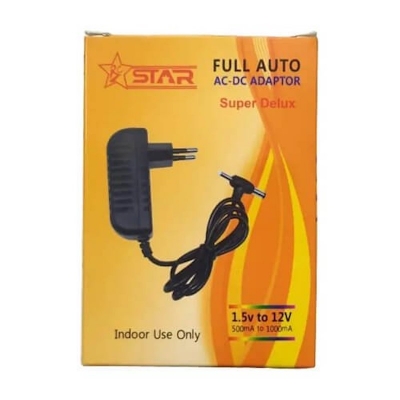 Picture of Universal Automatic 1.5V to 12V Power Adapter Charger With 2 Jack