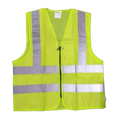 Picture of Green Color Safety Vest Medium Quality