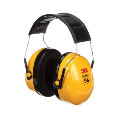 Picture of 3M™ Peltor™ Optime 98 Over the Head Ear muff, Hearing Protection, Ear Protectors, NRR 26 dB, Ideal for heavy equipment operations