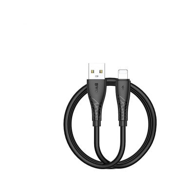 Picture of Bwoo BO-X318L USB Male to Lightning Male, 1 Meter, Black Charging & Data Cable