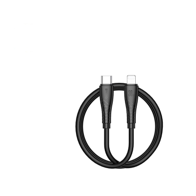 Picture of Bwoo BO-X318C-L USB Type-C Male to Lightning Male, 1 Meter, Black Charging & Data Cable