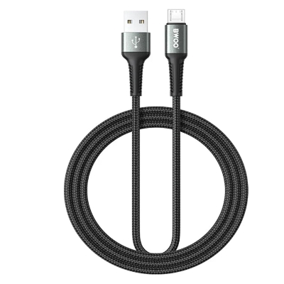 Picture of Bwoo BO-X288V-2M USB Male to Micro-USB Male, 2 Meter, Black Charging & Data Cable
