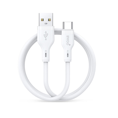 Picture of Bwoo BO-X286C USB Male to USB Type-C Male, 1 Meter, White Charging & Data Cable