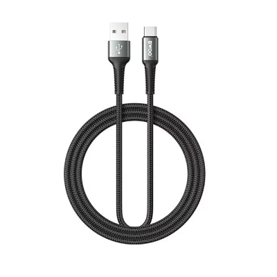 Picture of Bwoo BO-X288C-2M USB Male to USB Type-C Male, 2 Meter, Black Charging & Data Cable