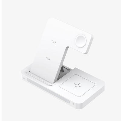 Picture of Bwoo BO-WL19 15W White 3 in 1 Foldable Wireless Charger
