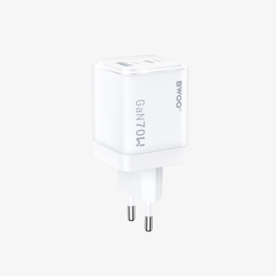 Picture of Bwoo BO-CDA224 70W GaN USB & USB-C White Charger / Charging Adapter (EU)