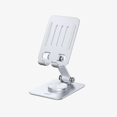 Picture of Bwoo BO-ZJ144 SV 360 Degree Rotating Silver Desktop Phone Holder