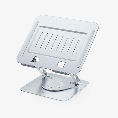 Picture of Bwoo BO-ZJ142 SV 360 Degree Rotating Silver Adjustable Laptop Stand