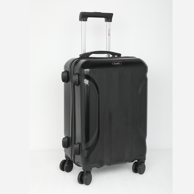 Picture of Travello Luxury Plus 20 Inch Ultra Light Weight Strong Build Quality Water-Resistant Double Caster Wheel Bigger Space Hardtop Luggage-Trolley Black