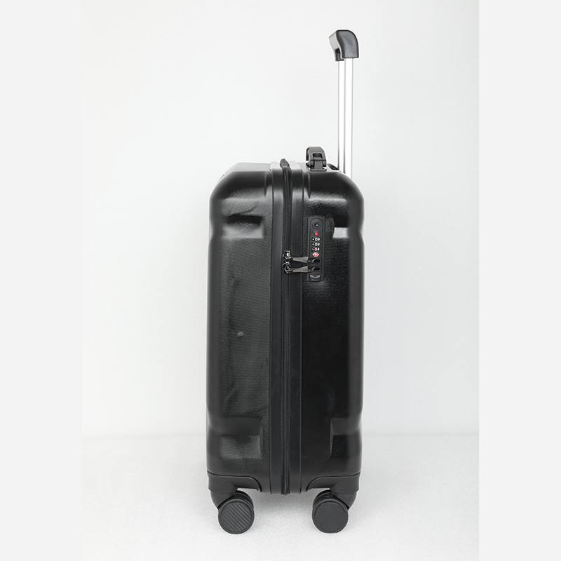 Picture of Travello Luxury Plus 20 Inch Ultra Light Weight Strong Build Quality Water-Resistant Double Caster Wheel Bigger Space Hardtop Luggage-Trolley Black