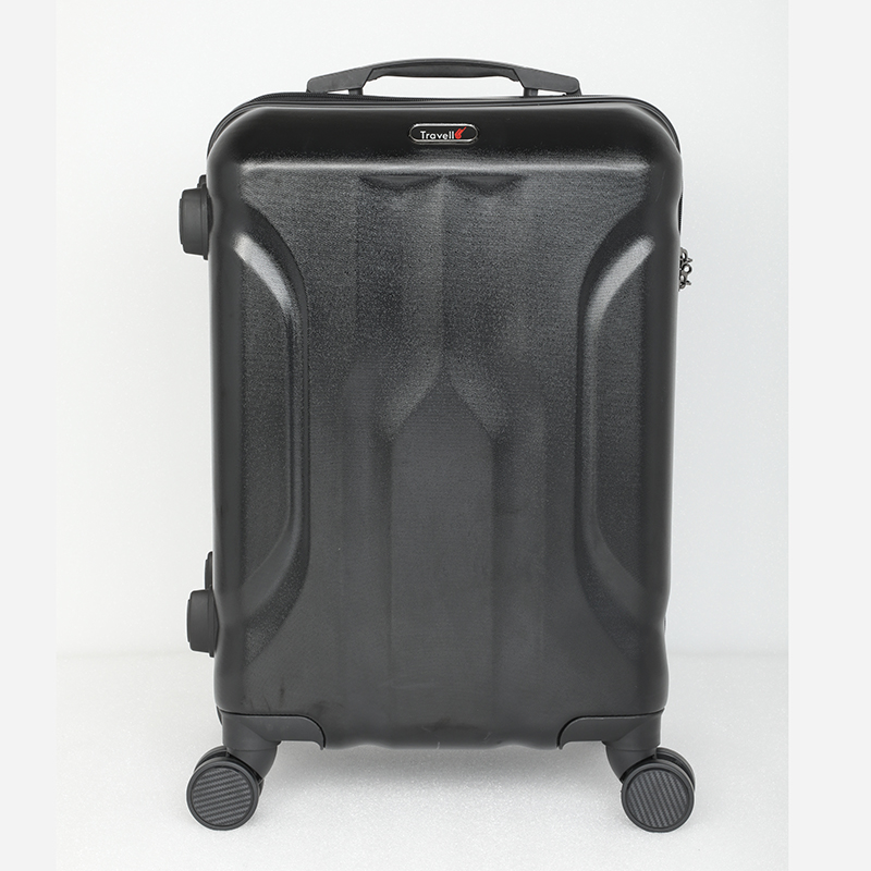Picture of Travello Luxury Plus 20 Inch Ultra Light Weight Strong Build Quality Water-Resistant Double Caster Wheel Bigger Space Hardtop Luggage-Trolley Black