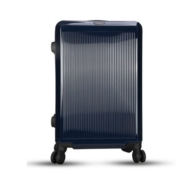 Picture of Travello 24 Inch Royal Zipper Unbreakable Body More Capacity Water Resistant Aluminum Luggage- Trolley Dark Blue