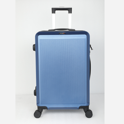 Picture of Travello 24 Inch Royal Zipper Unbreakable Body More Capacity Water Resistant Aluminum Luggage- Trolley Dark Blue