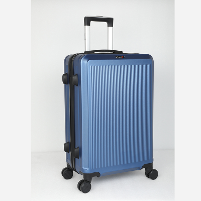 Picture of Travello 24 Inch Royal Zipper Unbreakable Body More Capacity Water Resistant Aluminum Luggage- Trolley Dark Blue