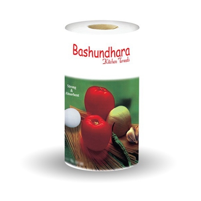 Picture of Bashundhara Kitchen Towels Single Pack White (1 Roll)